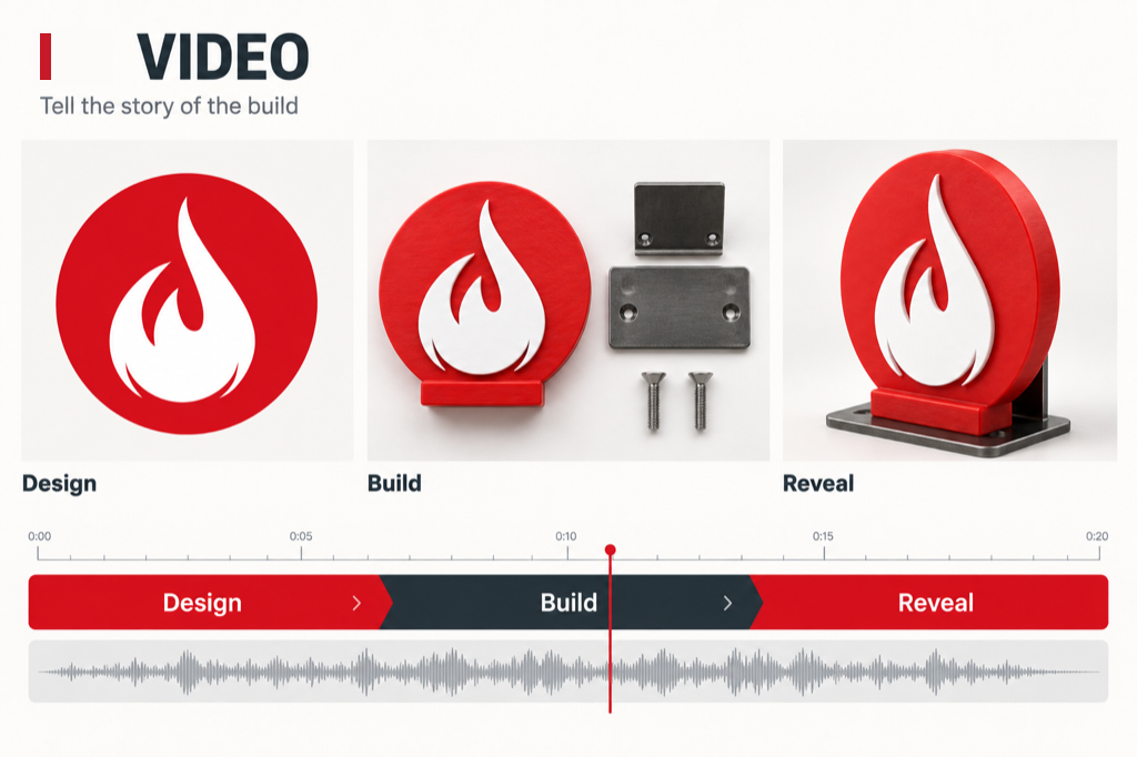 Video example: design, build and reveal shots on a shared timeline